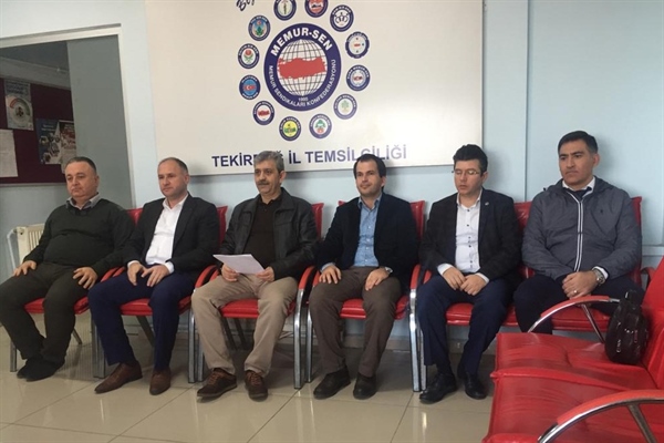 TEKİRDAĞ MEMUR-SEN BASIN AÇIKLAMASI…