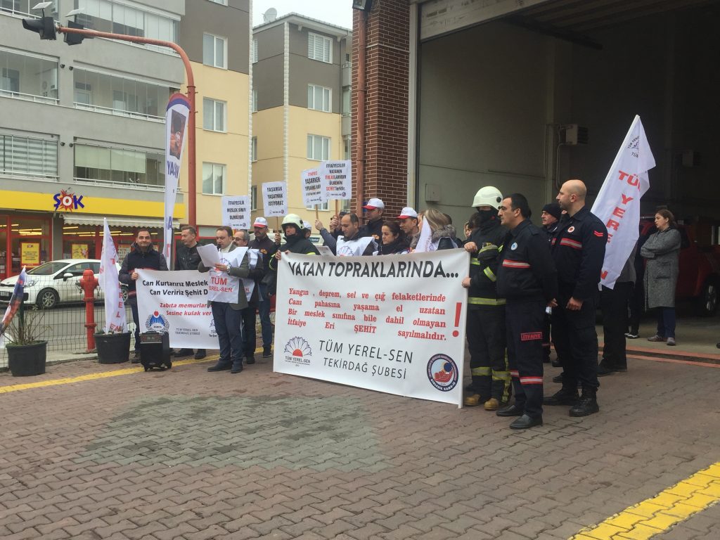 “İTFAİYECİLER DE ŞEHİT SAYILSIN”