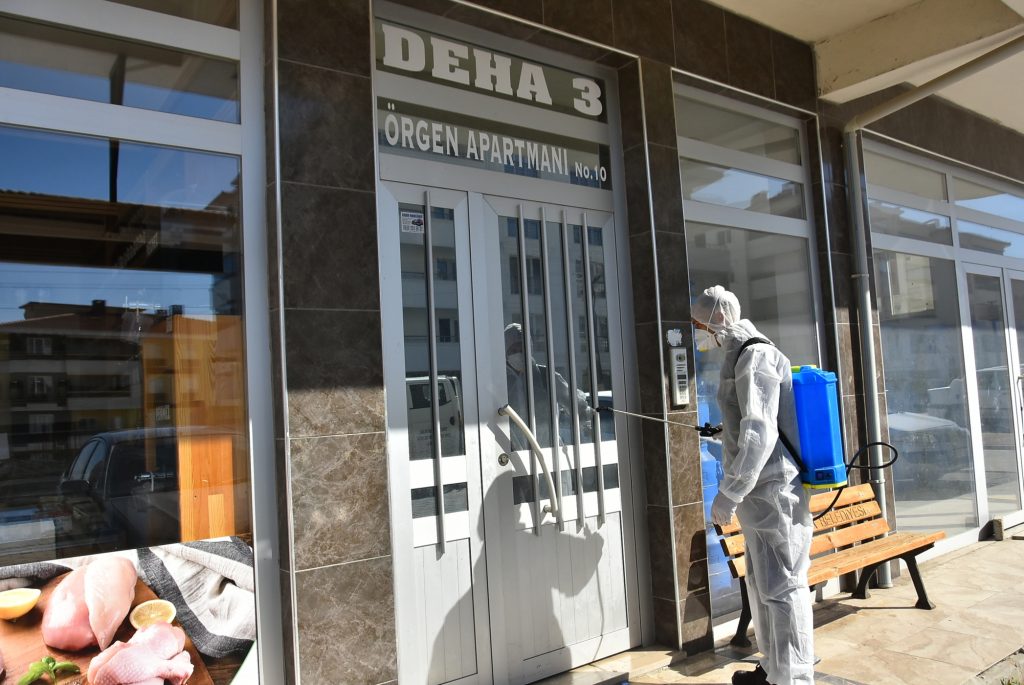 MALKARA’DA DEZENFEKTE SEFERBERLİĞİ