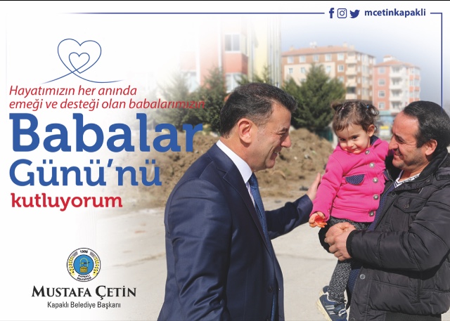BAŞKAN ÇETİN.”BABALAR GÜNÜ KUTLU OLSUN”