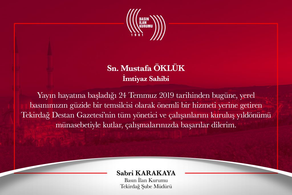 DESTAN GAZETESİ KUTLAMA