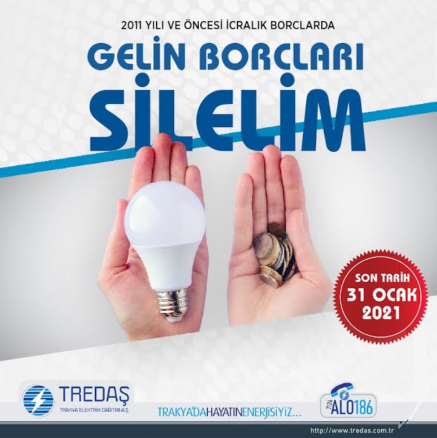 TREDAŞ ESKİ BORÇLARI SİLİYOR