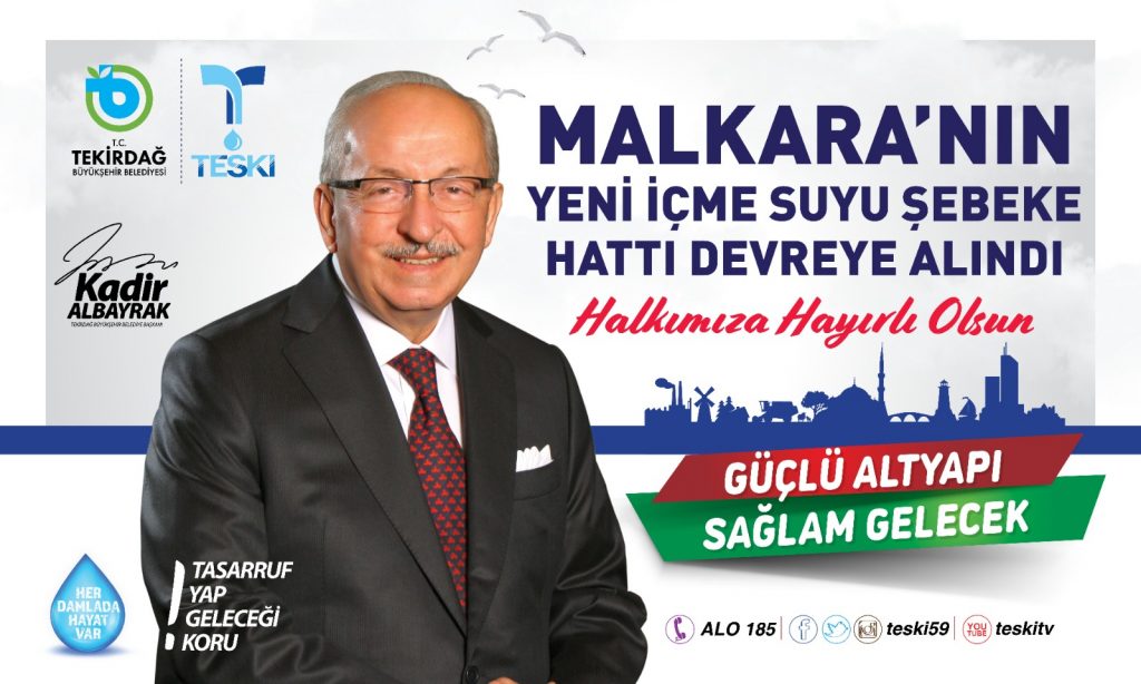 MALKARA’NIN YENİ İÇME SUYU ŞEBEKE HATTI DEVREYE ALINDI