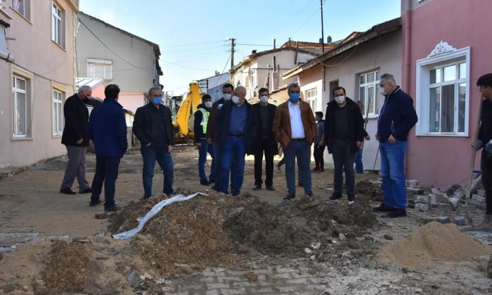 YURDAKUL VE İÇÖZ YENİ ŞEBEKE HATTINI İNCELEDİ
