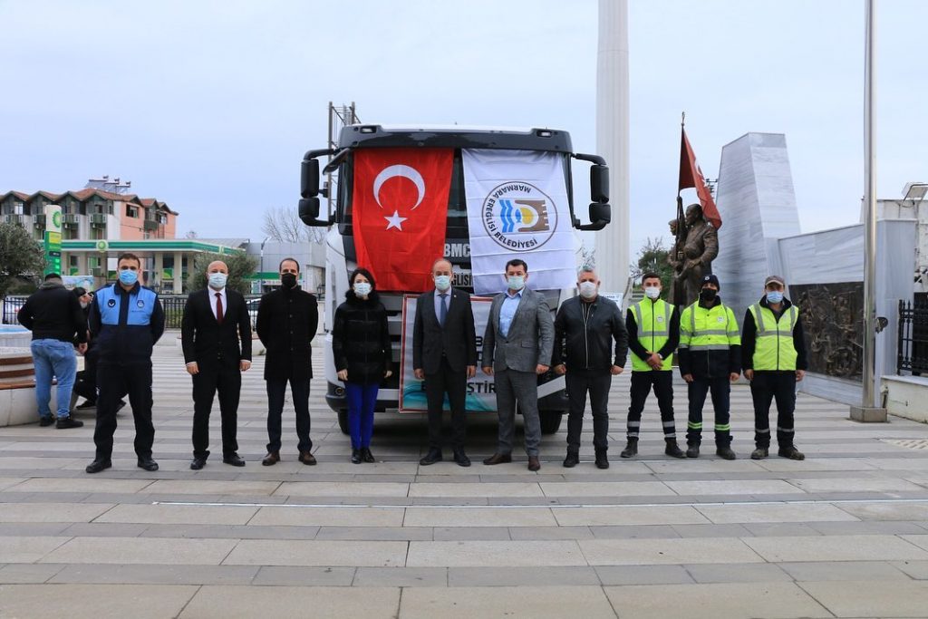 MARMARAEREĞLİSİ BELEDİYESİNE ÇÖP KAMYONU HİBE EDİLDİ