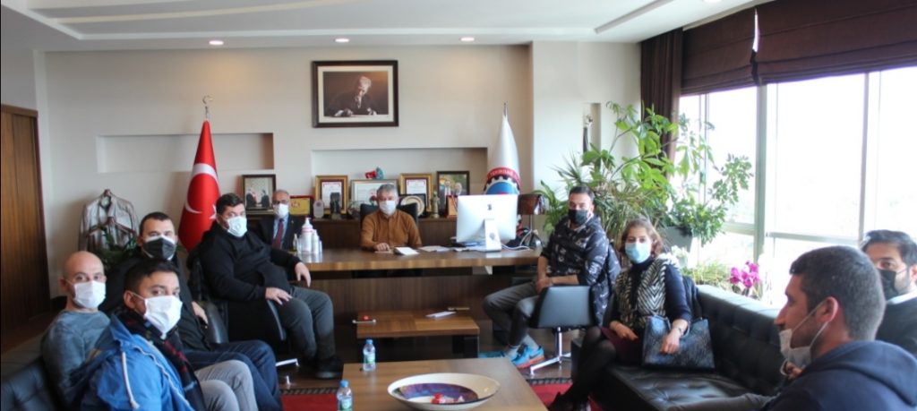 BAŞKAN CENGİZ GÜNAY, CAFE VE RESTAURANT SAHİPLERİNİ KABUL ETTİ
