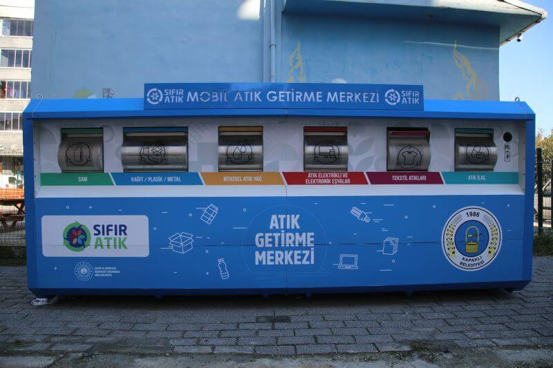 KAPAKLI’YA MOBİL ATIK GETİRME MERKEZİ ÜNİTESİ YERLEŞTİRİLDİ