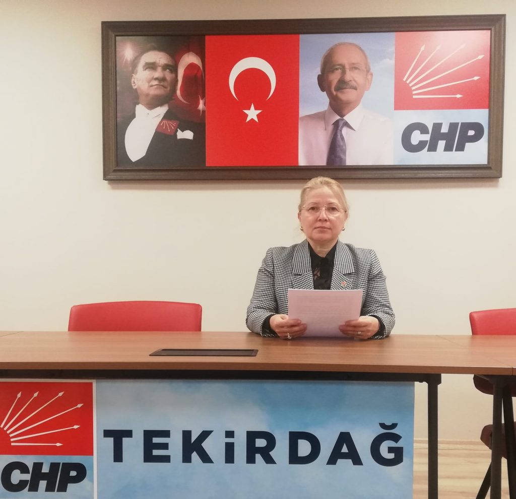 CHP T.DAĞ KADIN KOLLARI BŞK.YONTAR:”İSTANBUL SÖZLEŞMESİNDEN VAZGEÇMİYORUZ”