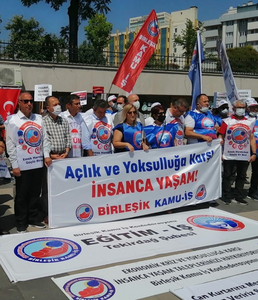 BİRLEŞLİK KAMU-İŞ:”HAK, HUKUK, ADALET İÇİN BURADAYIZ”