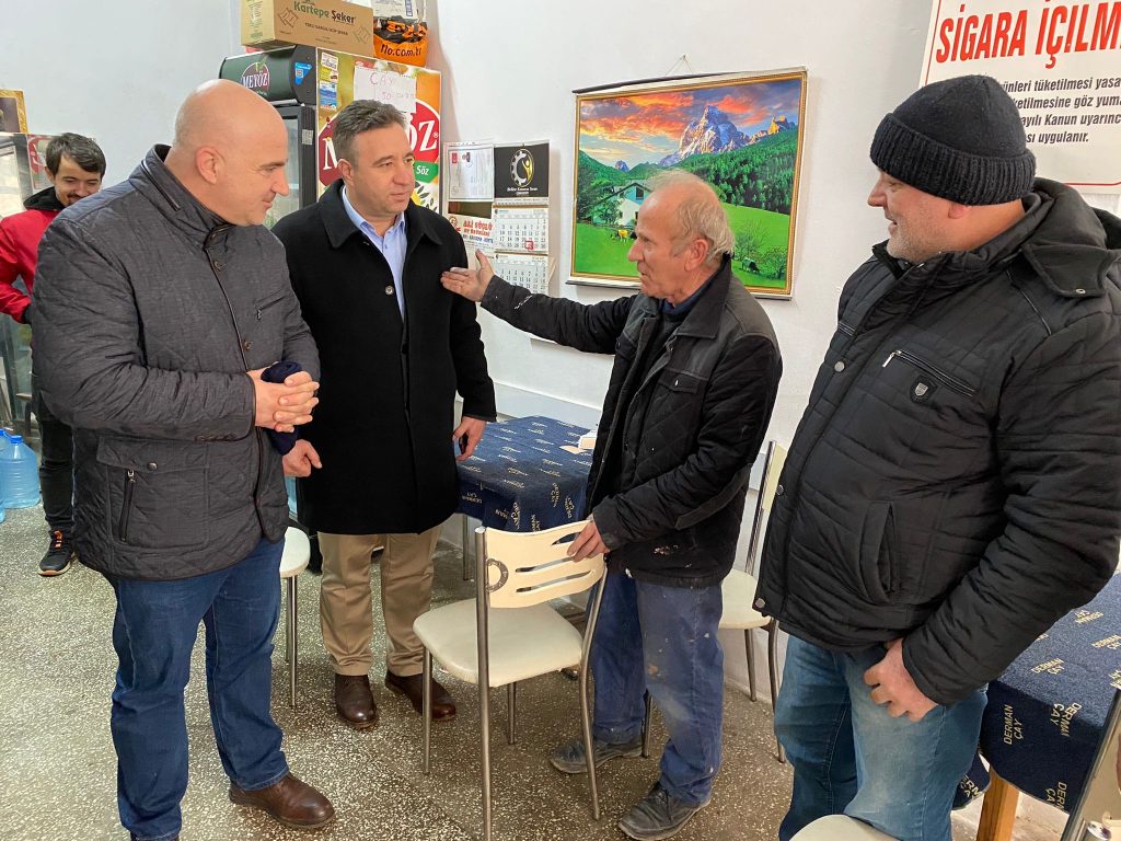 SARAY BLD.BAŞKANI ERKİŞ SAHAYA İNDİ