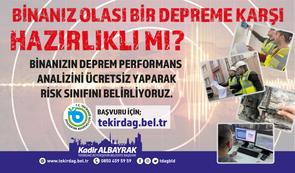 DEPREM HAFTASINDA BÜYÜKŞEHİRDEN ÜCRETSİZ DEV HİZMET