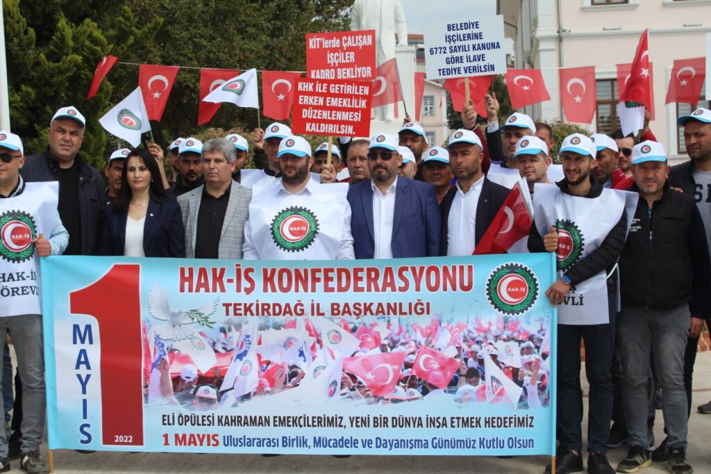 HAK-İŞ TRAKYA ŞUBE VE BAĞLI SENDİKALAR 1 MAYIS’I KUTLADI
