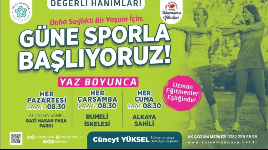 S. PAŞA BLD. NDEN HANIMLARA SPOR HİZMETİ
