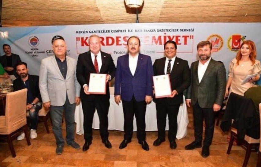 BATI TRAKYA GAZETECİLER DERNEĞİNE KARDEŞ GELDİ