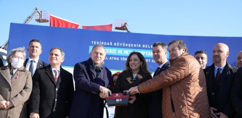 Çorlu Sebze Meyve Hali Temeli Atıldı